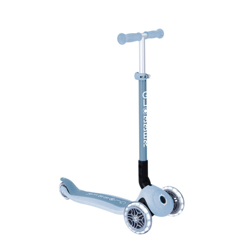 Globber ECOLOGIC PRIMO Foldable Scooter With Lights - Blueberry V2