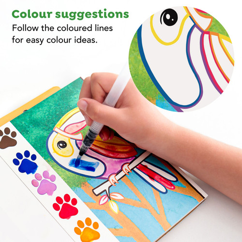 Tiger Tribe - Paint-a-Picture Set: Wild Animals