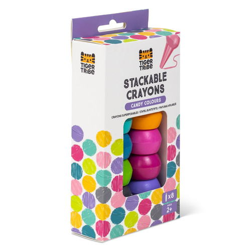 Tiger Tribe - Stackable Crayons - Candy Colours Tiger Tribe - Stackable Crayons - Candy Colours