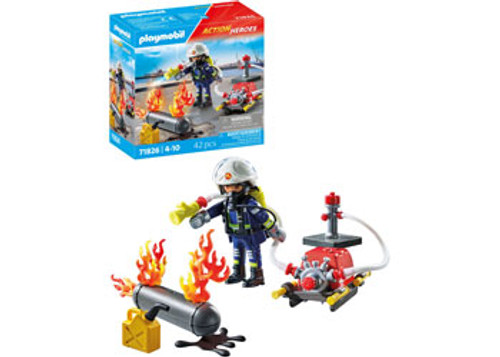 Playmobil - Action Heroes - Firefighter with Water Pump