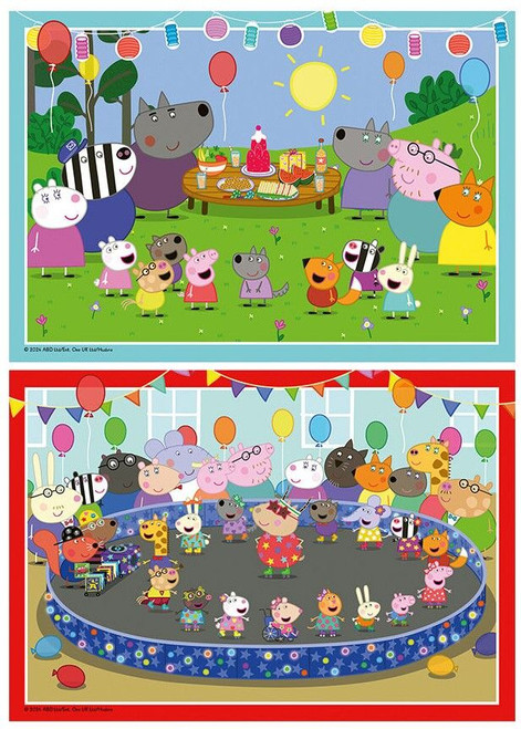 Ravensburger 2x24pc - Peppa Pig Party Time Puzzle Ravensburger 2x24pc - Peppa Pig Party Time Puzzle