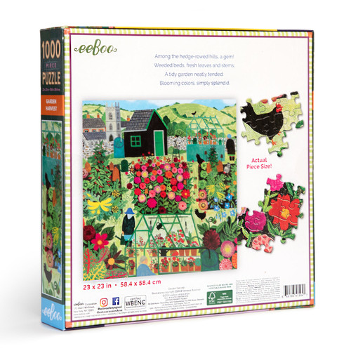 eeBoo 1000pc - Garden Harvest
