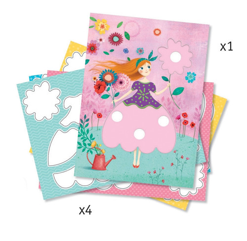 Djeco - Marie's Pretty Dresses - Magic Felt Tips