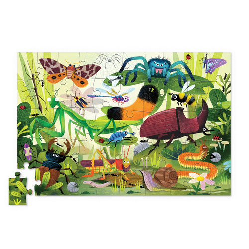 Crocodile Creek 50pc Holographic Puzzle - Backyard Bugs Crocodile Creek 50pc Holographic Puzzle - Backyard Bugs
