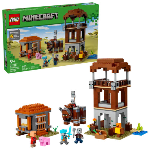 LEGO® Minecraft® The Pillager Outpost and Ravager 21278