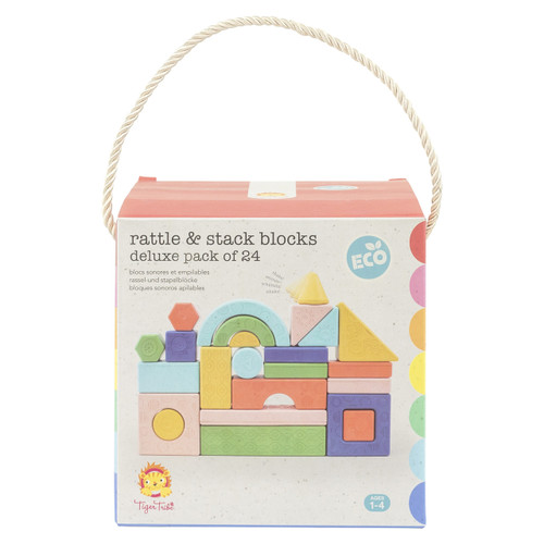 Tiger Tribe - Rattle & Stack Blocks Deluxe Pack of 24