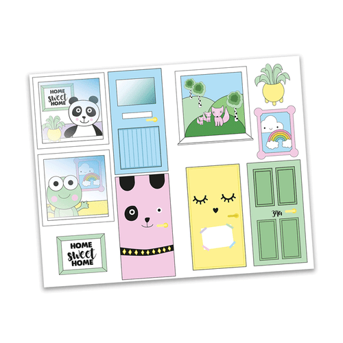 Lundby Doll's House - Creative Sticker Sheet - Windows and Doors