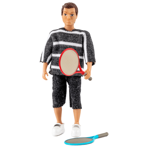 Lundby - Father Doll and Tennis Racquets