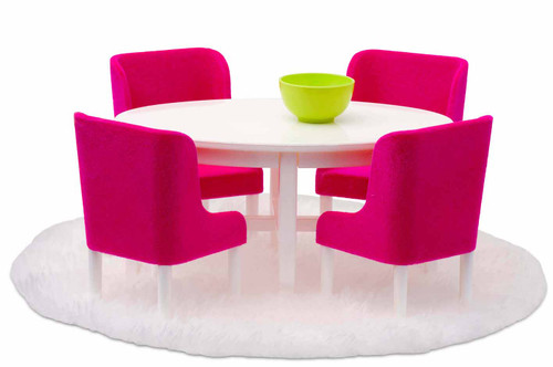 Lundby Doll's House - Smaland Pink Dining Room Set