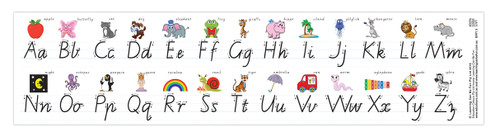 Alphabet Desk Strip Modern Cursive