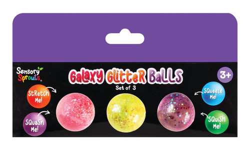 Sensory Sprouts - Galaxy Glitter Balls Purple Sensory Sprouts - Galaxy Glitter Balls Purple