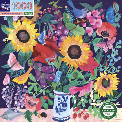 eeBoo 1000pc - Summer Bouquet Puzzle