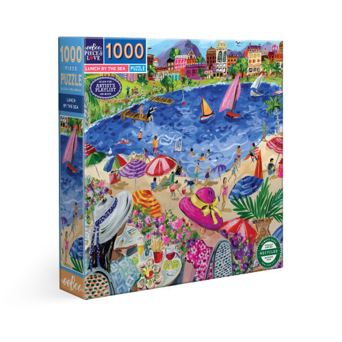 eeBoo 1000pc - Lunch by the Sea Puzzle