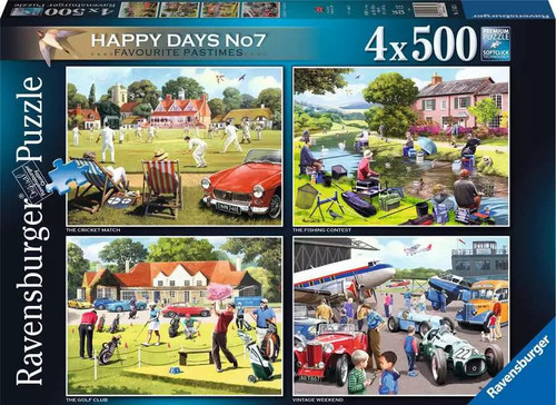 Ravensburger 4 x 500pc - Favourite Pastimes Puzzle
