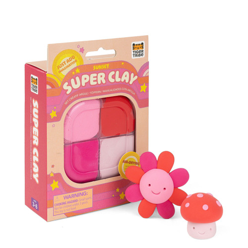 Tiger Tribe - Super Clay - Sunset Pink + Red