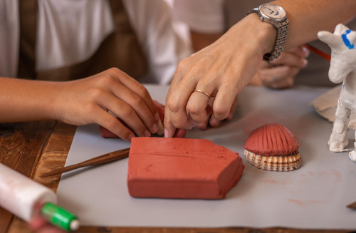 Jovi - Air Dry Clay Bar - 500g Terracotta