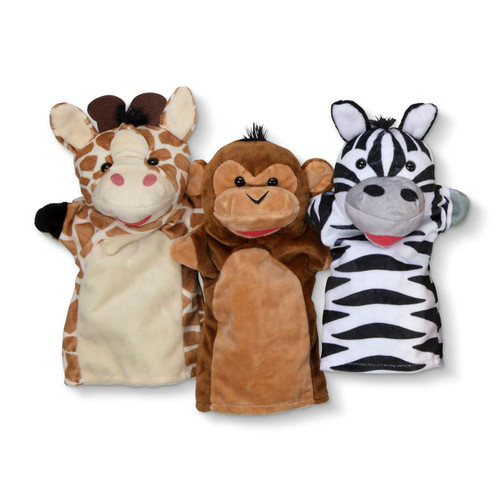 Melissa & Doug - Safari Puppet Set - 6pc