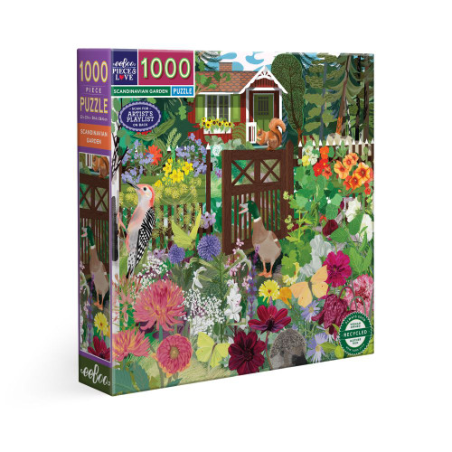 eeBoo 1000pc - Scandinavian Garden Puzzle