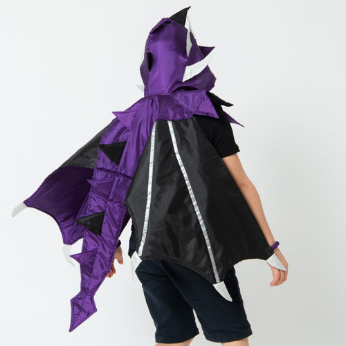 Little Heroes - Dragon Cape - Purple & Black