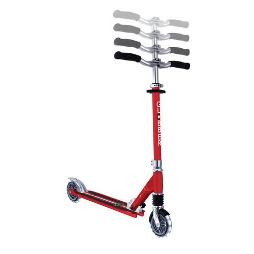 Globber FLOW ELEMENT Comfort Lights Scooter - Ruby Red