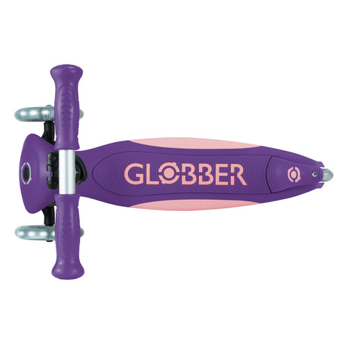 Globber - PRIMO FOLDABLE PLUS Scooter with Lights - Purple/Pastel Pink Globber - PRIMO FOLDABLE PLUS Scooter with Lights - Purple/Pastel Pink
