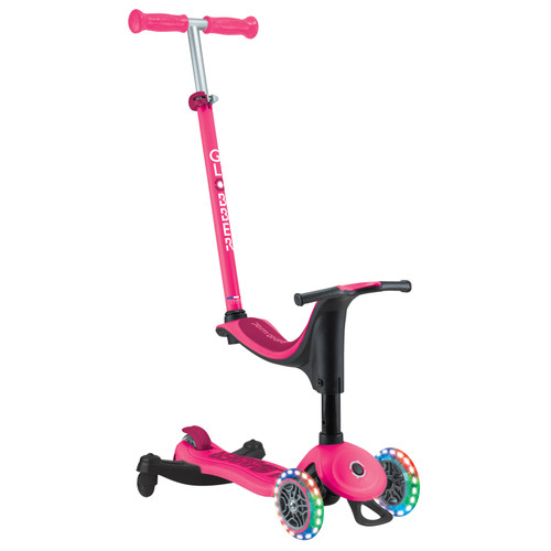 Globber - GO UP SPORTY Lights  360 - Fuchsia/Dark Pink