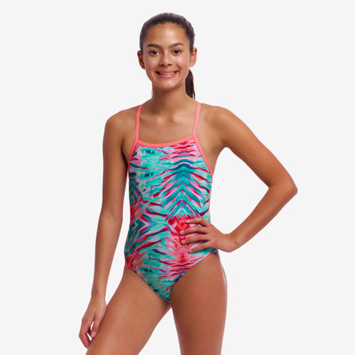 Funkita - Girl's Strapped In One Piece Swimmers - Ripple Reflect