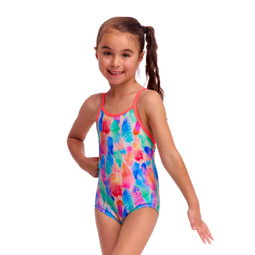 Funkita - Toddler Girl's One Piece Swimmers - Tickle Pink