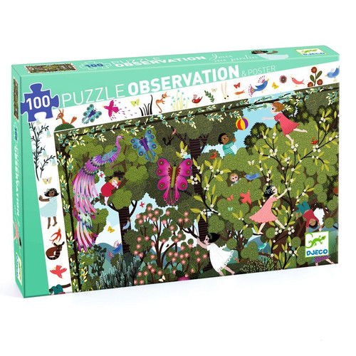 Djeco - Garden Play Time Observation Puzzle 100pc