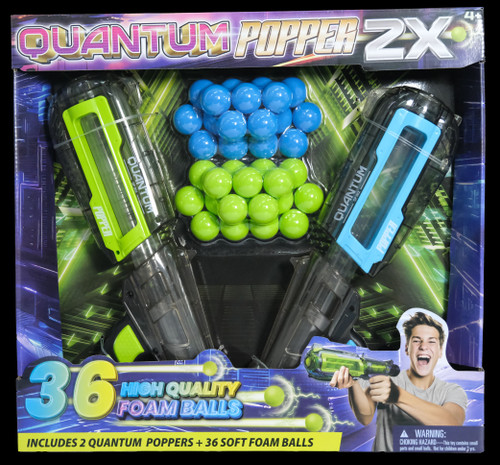 Popbro - Quantum Popper 12 balls - Blue | Discount Toy Co
