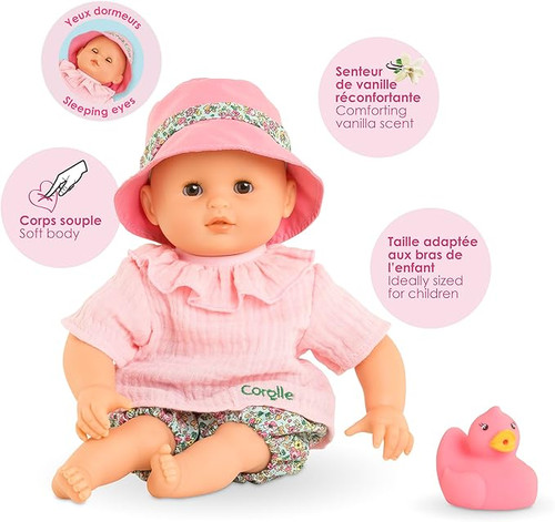 Corolle Mon Premier - Bébé Bath Coralie 30cm Doll NEW