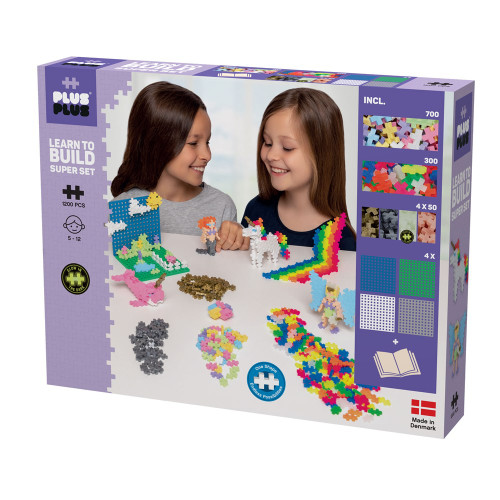 Plus-Plus - Pastel - Learn to Build Super Set 700pc