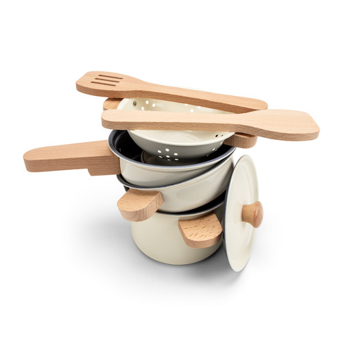 New Classic Toys - CREAM Metal Pan Set