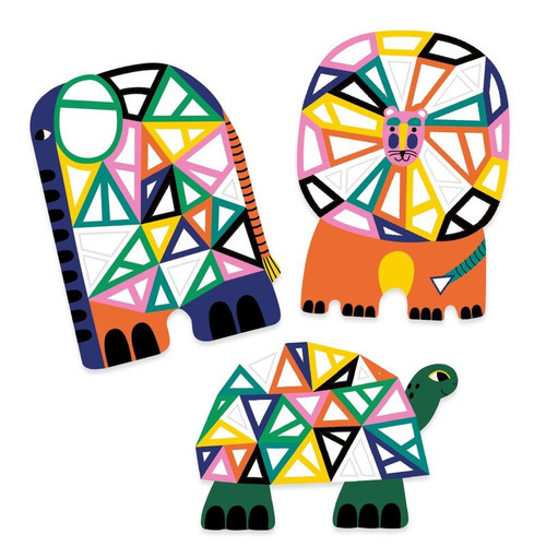 Djeco - Africa Foam Mosaic Collage