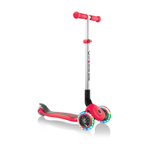 Globber - PRIMO FOLDABLE LIGHTS - Red