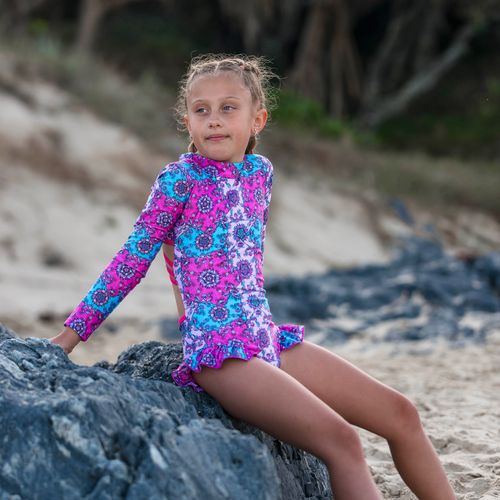 Fernleigh Avenue - Ruby Open Back Girl's One Piece Swimsuit