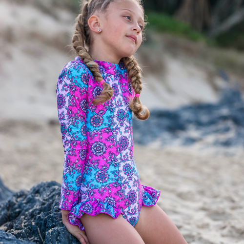 Fernleigh Avenue - Ruby Open Back Girl's One Piece Swimsuit