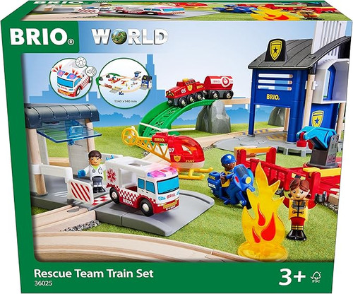 BRIO World - Rescue Team Train Set 36025