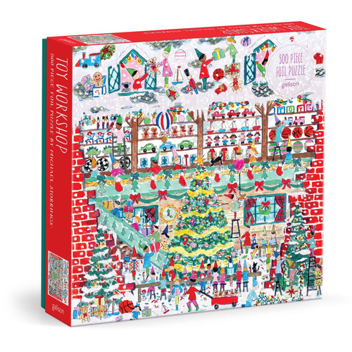 Galison 500pc - Michael Storrings Toy Workshop Foil Puzzle