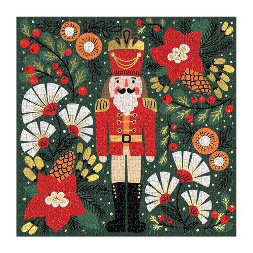 Galison 500pc - Merry Nutcracker Foil Puzzle