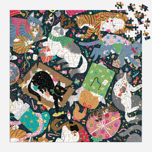 Galison 500pc - Catmas Chaos Foil Puzzle