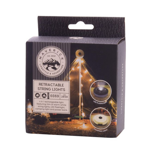Maverick - Retractable String Lights 10m