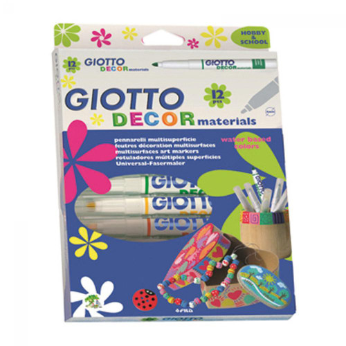 Giotto - Decor Materials Multi Surface Marker Pens 12pk
