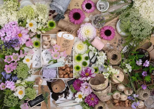 Ravensburger 1000pc - Splendid Flower Love Puzzle