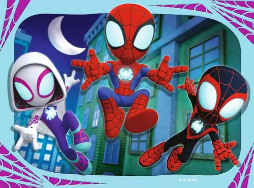 Ravensburger  -  Spidey & His Amazing - It's Spidey Time! 4 in a Box - 12, 16, 20, 24pc Puzzles