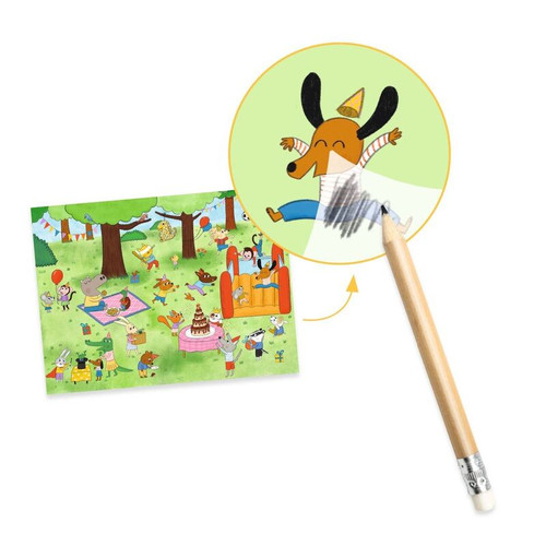 Djeco Decals - Party Time! Rub-On Transfers