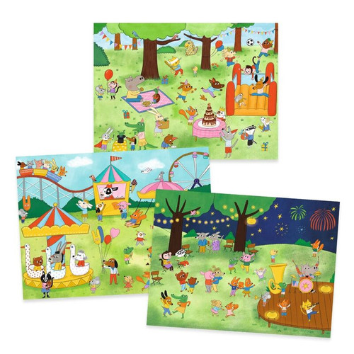 Djeco Decals - Party Time! Rub-On Transfers