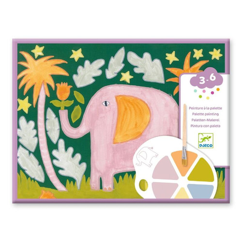 Djeco - Wild Ones Animal Palette Painting Set