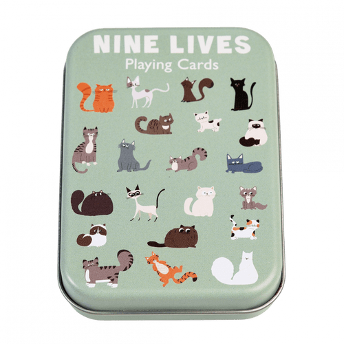 Rex London - Playing Cards in a Tin - Nine Lives