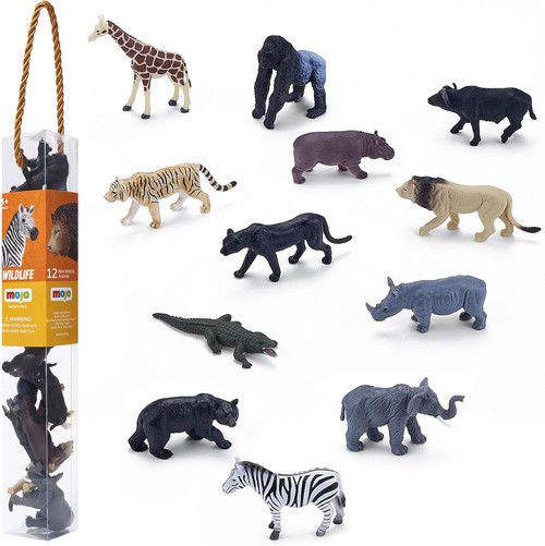 Mojo - African Wildlife Animals 12pc Tube